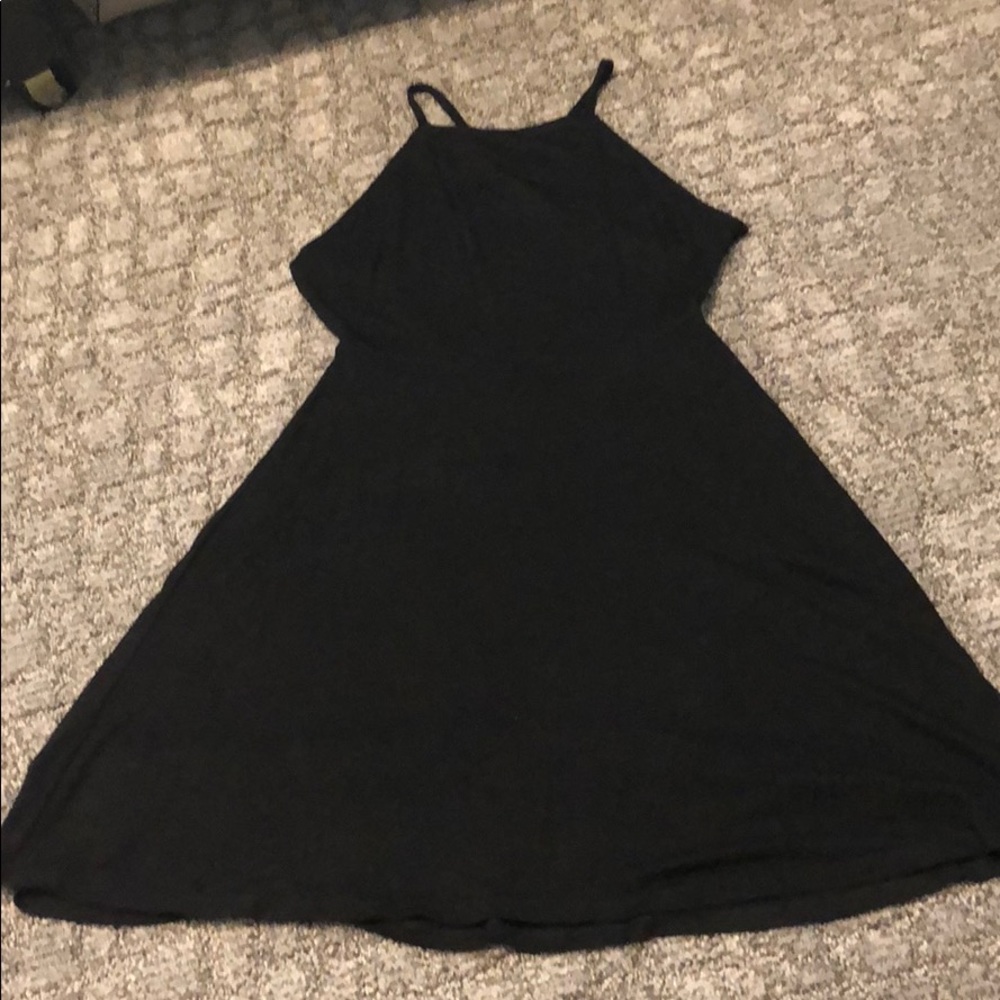Black Open Back Dress